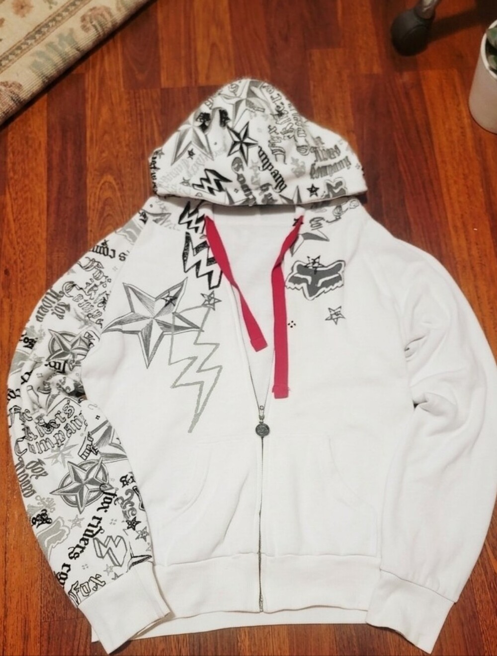 Y2k 2000s Archive FOX Racing Hoodie Reversible Sz M